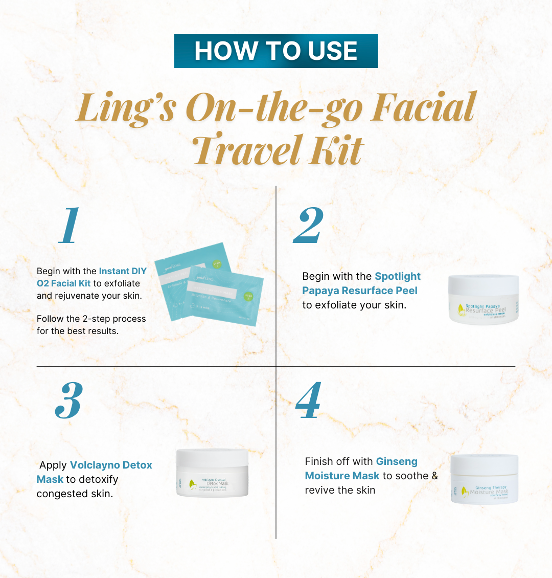 Ling’s On-the-go Facial Travel Kit