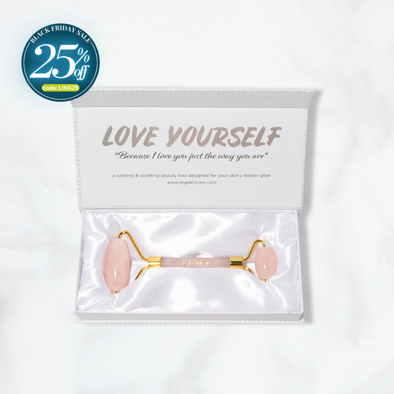 Love Yourself Rose Quartz Gemstone Roller