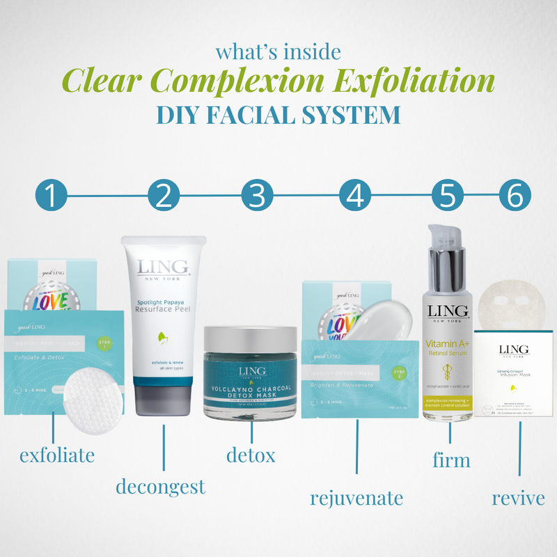 Clear Complexion Exfoliation Daily Regimen + DIY Facial System